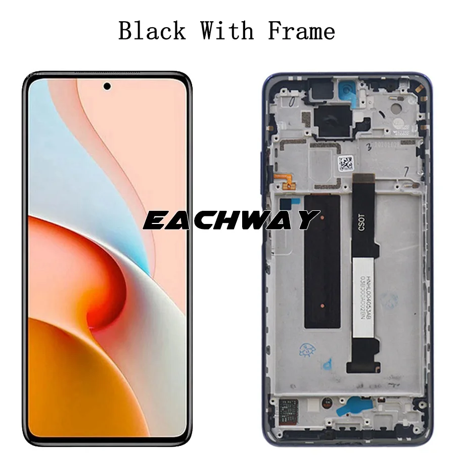 Оригинальный чехол для Xiaomi Redmi Note 9 Pro 5G ЖК M2007J17C дисплей сенсорный экран