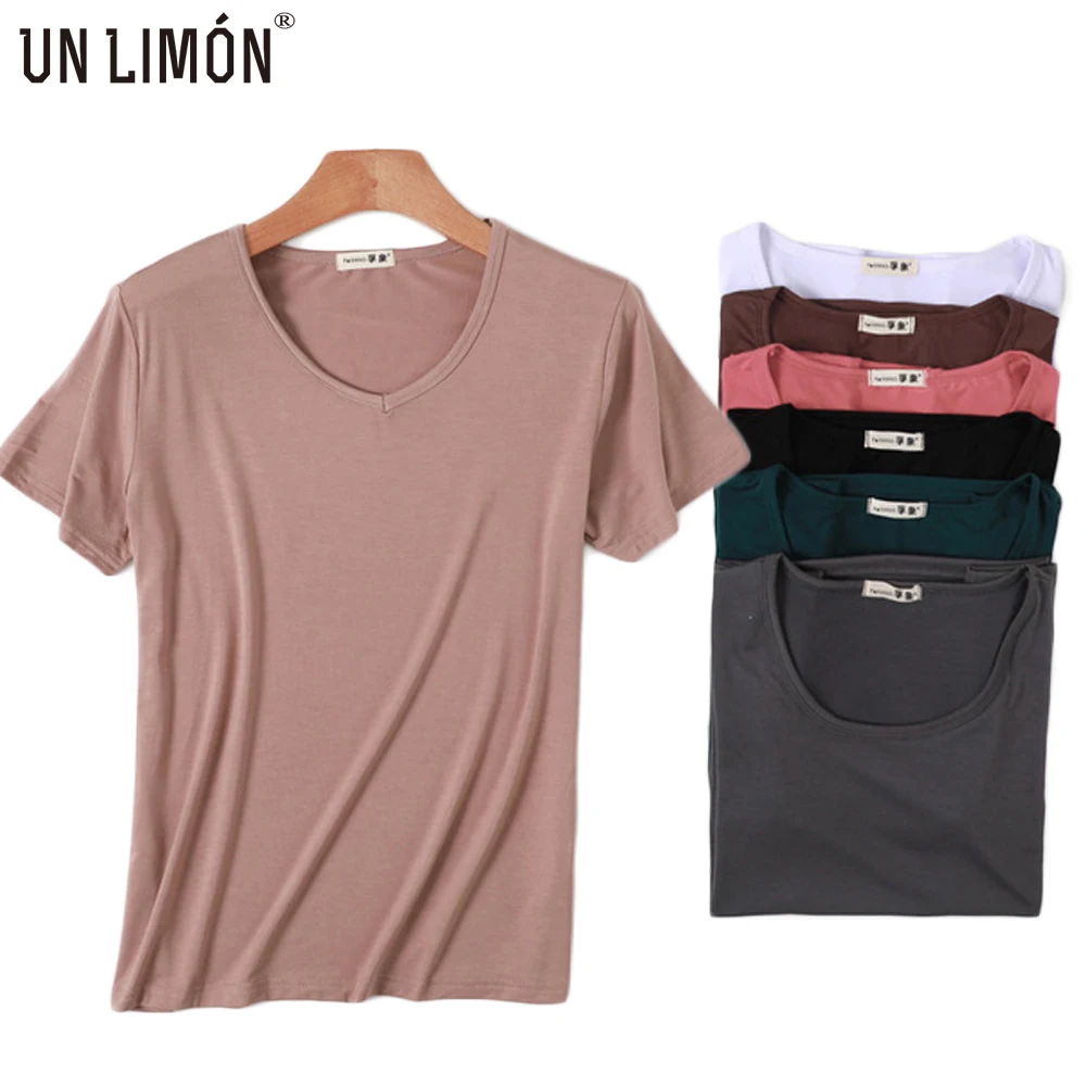 

UNLIMON Women's Modal short sleeves A comfortable T-shirt