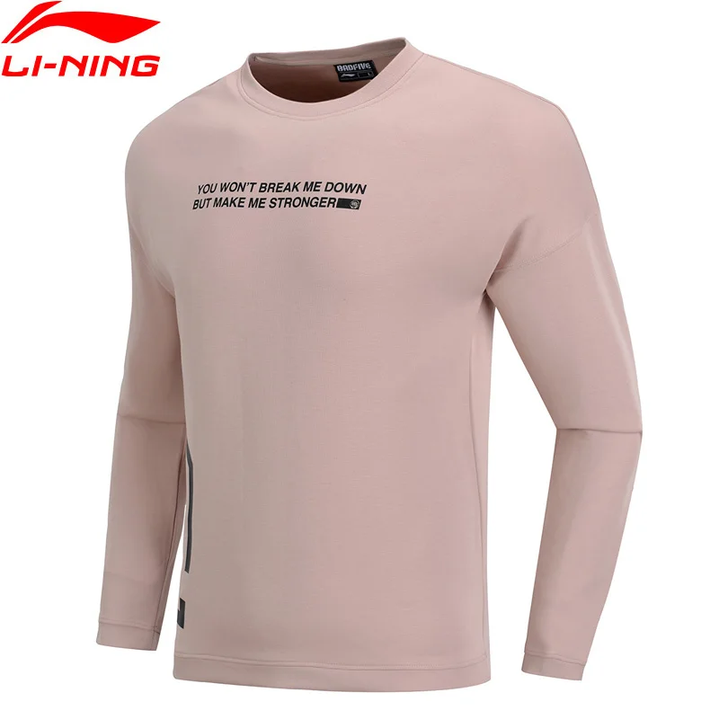 Li Ning мужской баскетбольный свитер обычный крой 66% хлопок 34% полиэстер Удобная