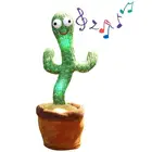 Кактус, плюшевая Электронная танцевальная игрушка с песней, милый танцующий кактус, люминесцентные игрушки для детей, плюшевая мелодия