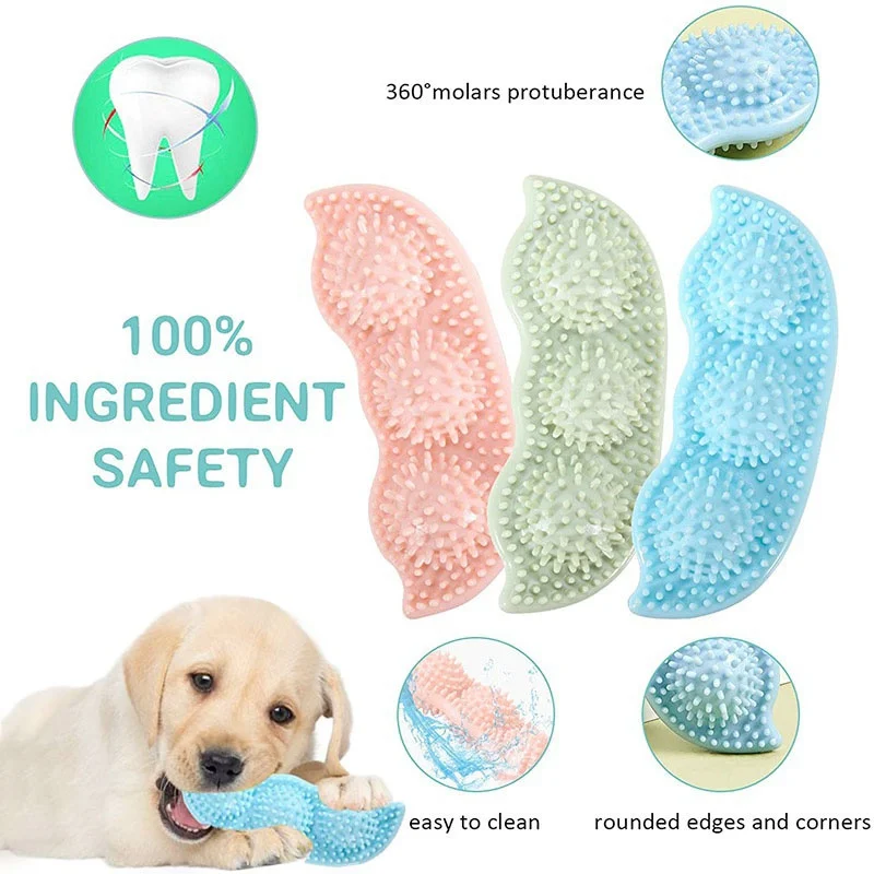 Жевательная игрушка для собак форма гороха зубная щетка животных мягкие