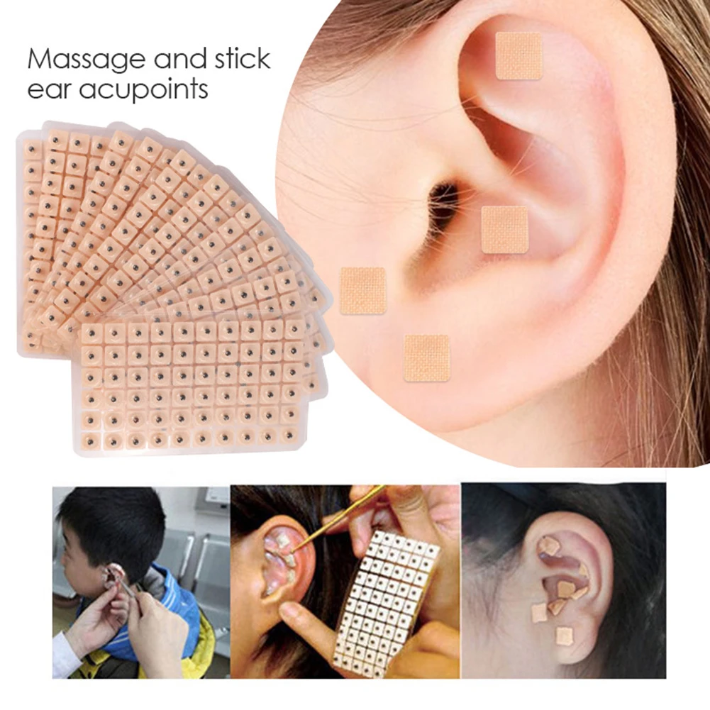 

1800pcs Relaxation Ears Stickers Acupuncture Needle Ear Vaccaria Seeds Ear Massage Auricular-paster Press Seeds Health Care Tool