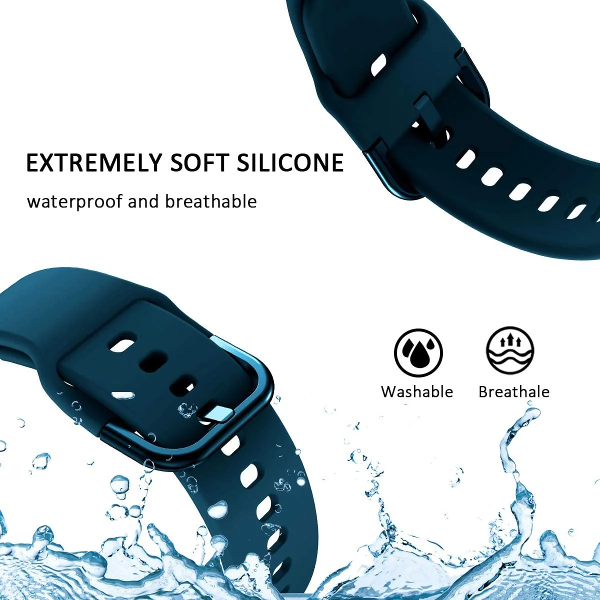 20mm/22mm Silicone band For Amazfit GTS/4/2/2e/GTS2 Mini/GTR 3/Pro/47mm/GTR2/2e/stratos 2 Sport Watch Bracelet Amazfit bip strap