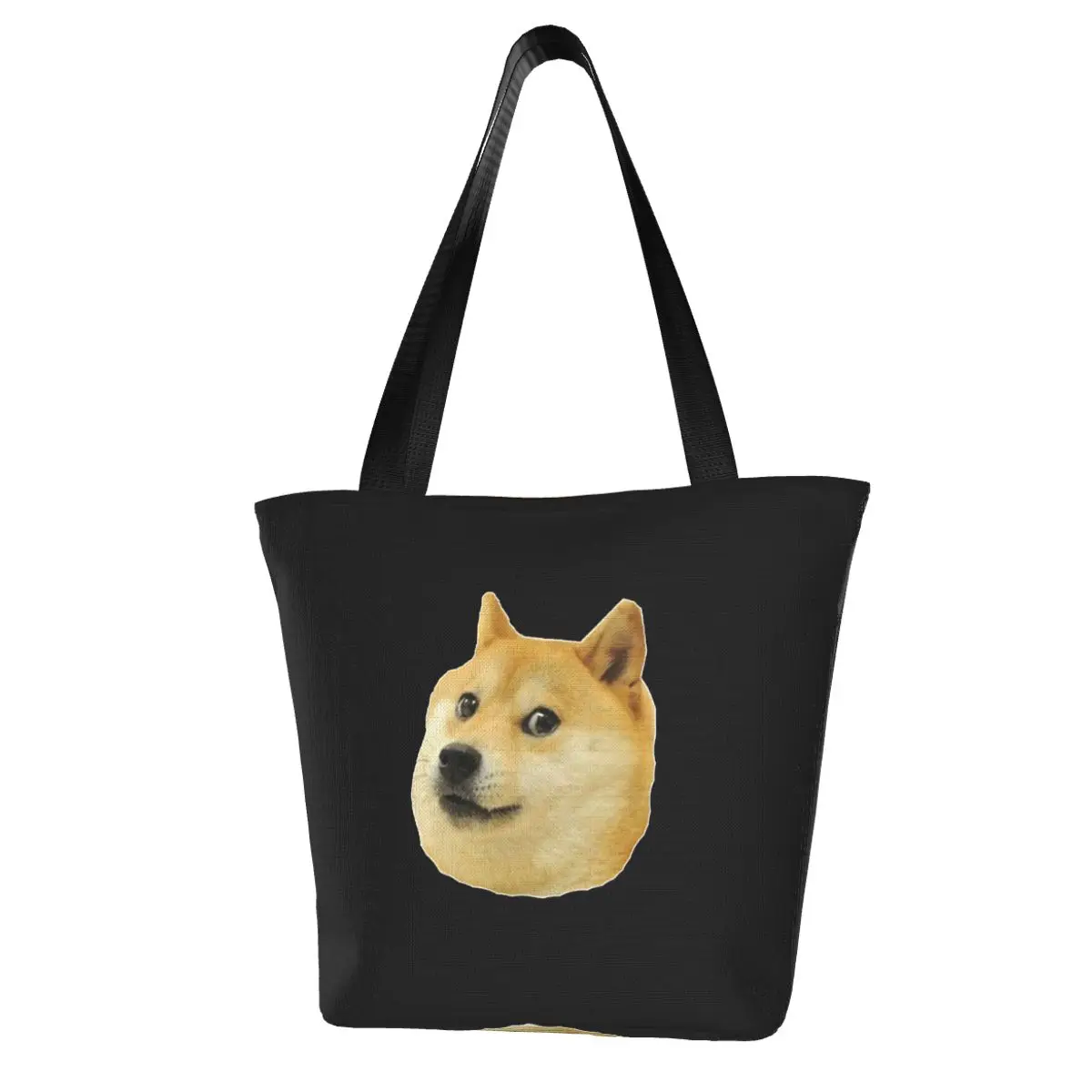 

Shiba Inu Shopping Bag Outdoor Polyester Handbags Student Fashion Reusable Bags