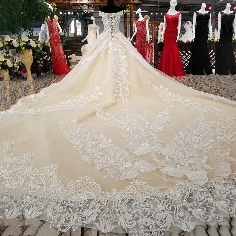LS72210 свадебное платье кружевные цветышнурок цветка мантии венчания платья v neck от