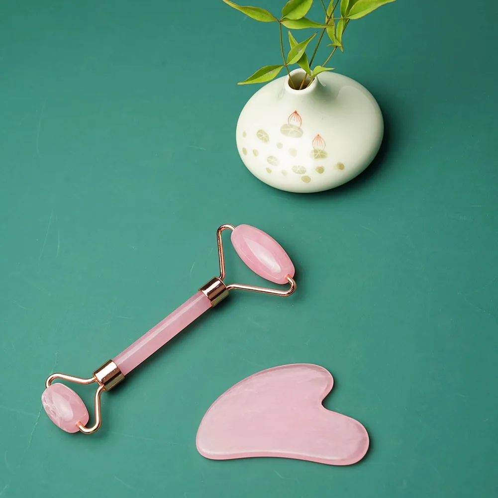 Скребок для лица Kamien Gua Sha ролик массажа 2 шт. | Красота и здоровье