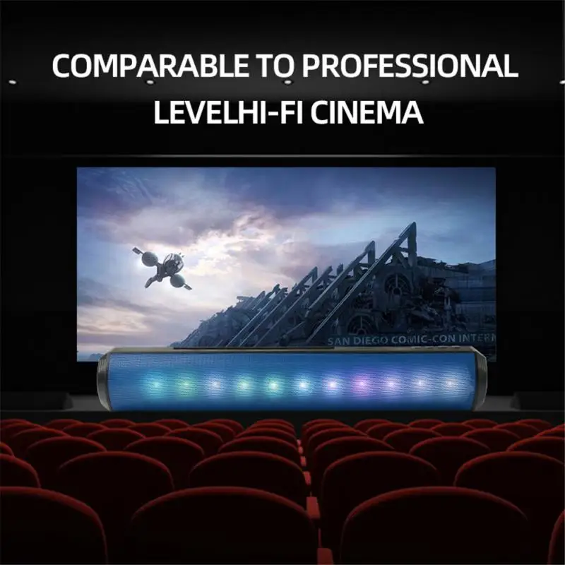 

3D Surround Soundbar Bluetooth-compatible Speaker Computer Speakers Stereo Subwoofer Sound Bar For Laptop PC Theater TV