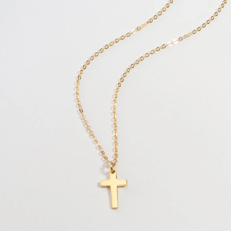 

Prevent Allergies 925 Silver Minimalist Ladies Cross Necklace Religious Necklace Fashion Jewelry Birthday Wedding Gift