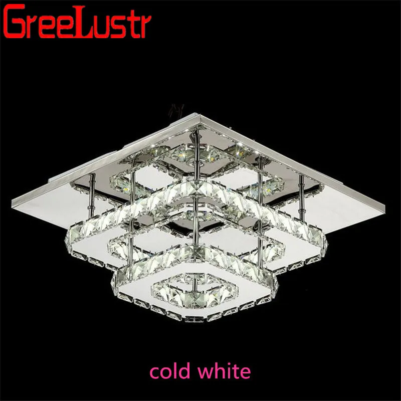 

Luxury 2 Layer K9 Crystal LED Ceiling Lamps For Living Room Indoor Chandelier Lights Lustre Plafon Home Deco Kitchen Lighting