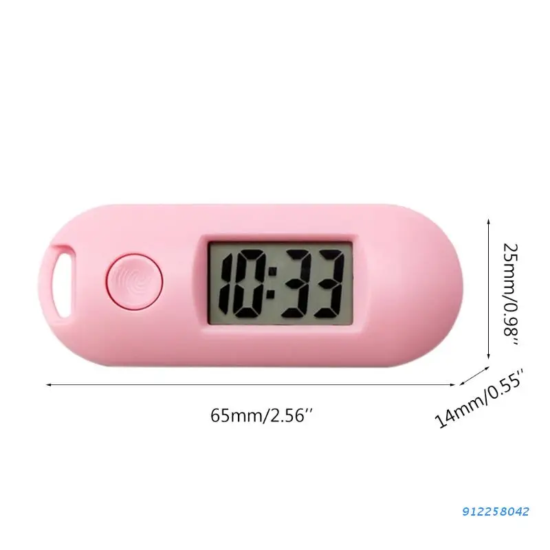 Бесшумные светящиеся цифровые электронные мини-часы карманные часы с зеленой