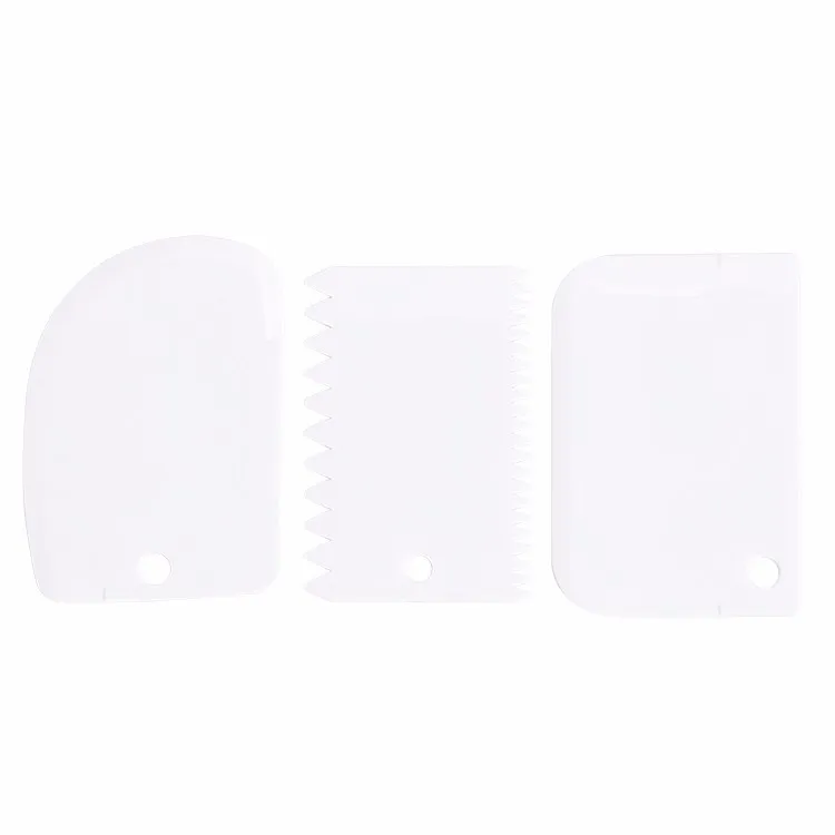 3 шт./лот резак для теста и торта шпатель крема скребок пастообразных резаков с