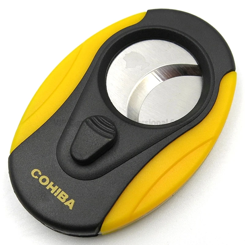 COHIBA двойные лезвия из нержавеющей стали резак для сигар острый пластиковый Zigarre