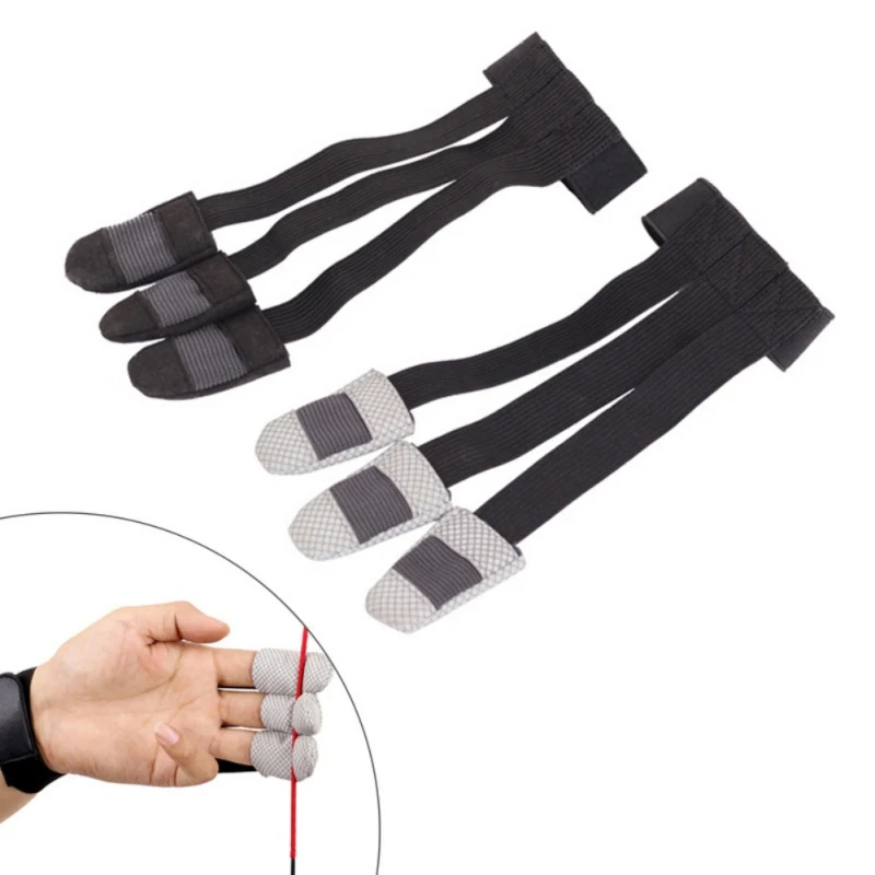 Защитные митенки для стрельбы из лука с 3 пальцами эластичные защитные перчатки