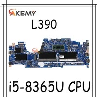 akemy for lenovo thinkpad l390 laptop motherboard lkl 2 mb 18724 1m 448 0fc02 001m 448 0fc02 0011 cpu i5 8365u tested testing