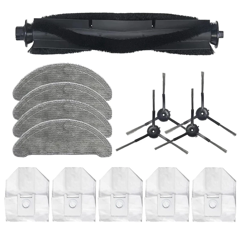 14 Pcs For Roidmi EVE Plus Robot Vacuum Cleaner Accessories Kit Dust Bag Mops Cloth Side Brush Roller | Бытовая техника