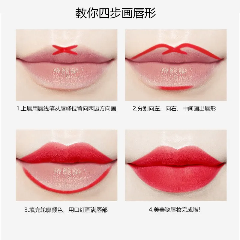 hot sale 20 color matte lipstick lip liner 2 in 1 brand makeup lipstick matte durable waterproof nude red lipstick lips make up free global shipping