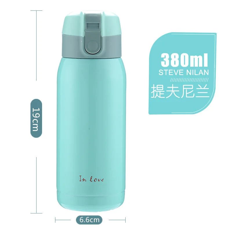 380 мл Портативный термос кружка воды Нержавеющая сталь с двойными стенками из