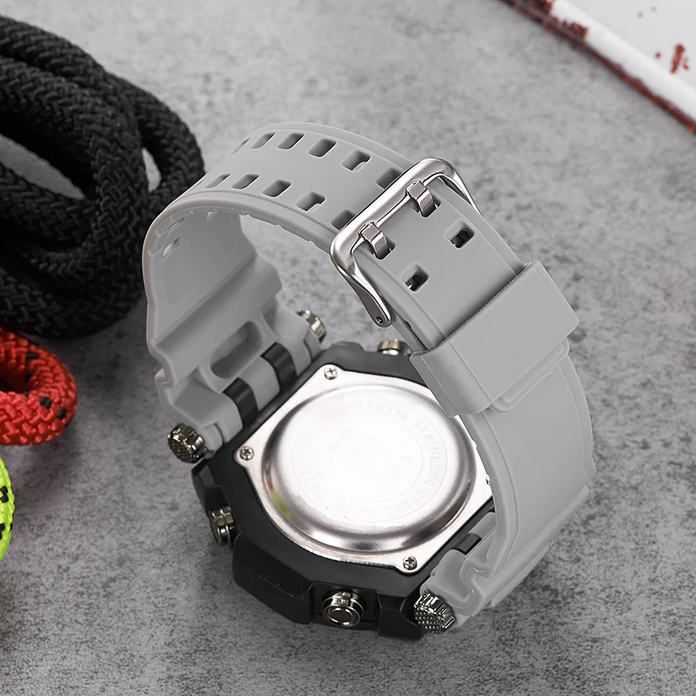 OHSEN Модные кварцевые цифровые часы для мужчин модные водонепроницаемые военные