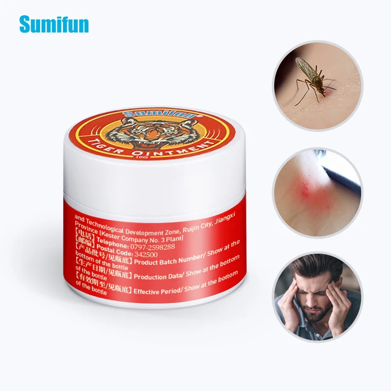 

Ointment Tiger Head Cooling Oil Mosquito Bites Skin Relieving Itching Refreshing Body Care Breast Cream