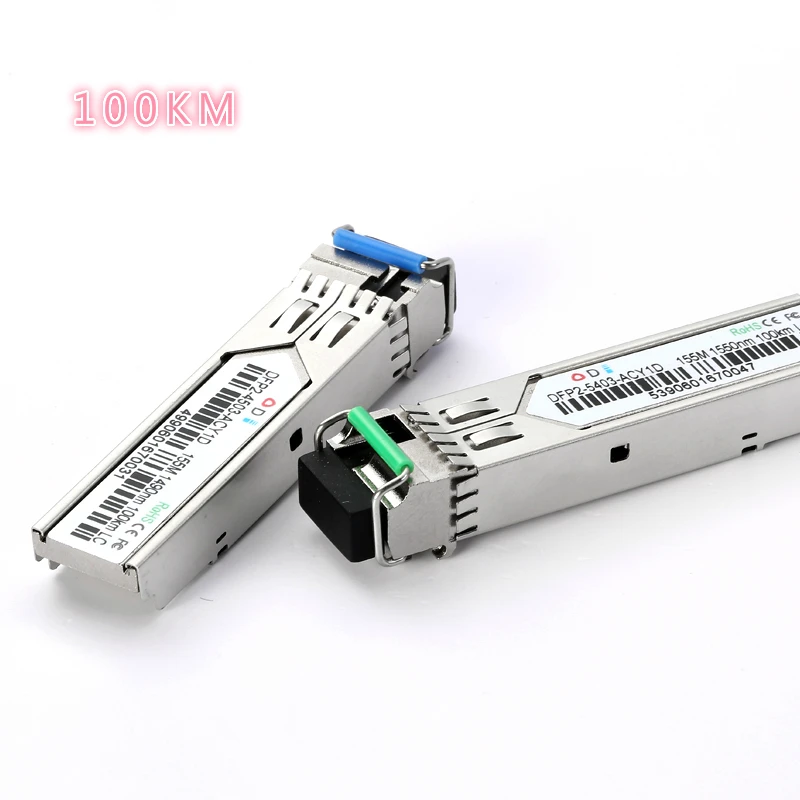 LC SFP волоконно-оптический модуль 1 25G 20/40/60/80/100 км 1310/1490/1550nm одиночное волокно