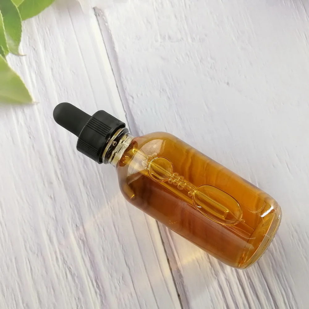 12 шт. 2 унции 60 мл прозрачные стеклянные бутылочки со стеклянной пипеткой для