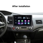 Новый автомобильный радиоприемник, 2 ГБ + 32 ГБ, Android 11, для Honda Civic 2005, 2006, 2007, 2008, 2009, 2010, 2011, GPS, usb, 2 din, аудио, четырехъядерный
