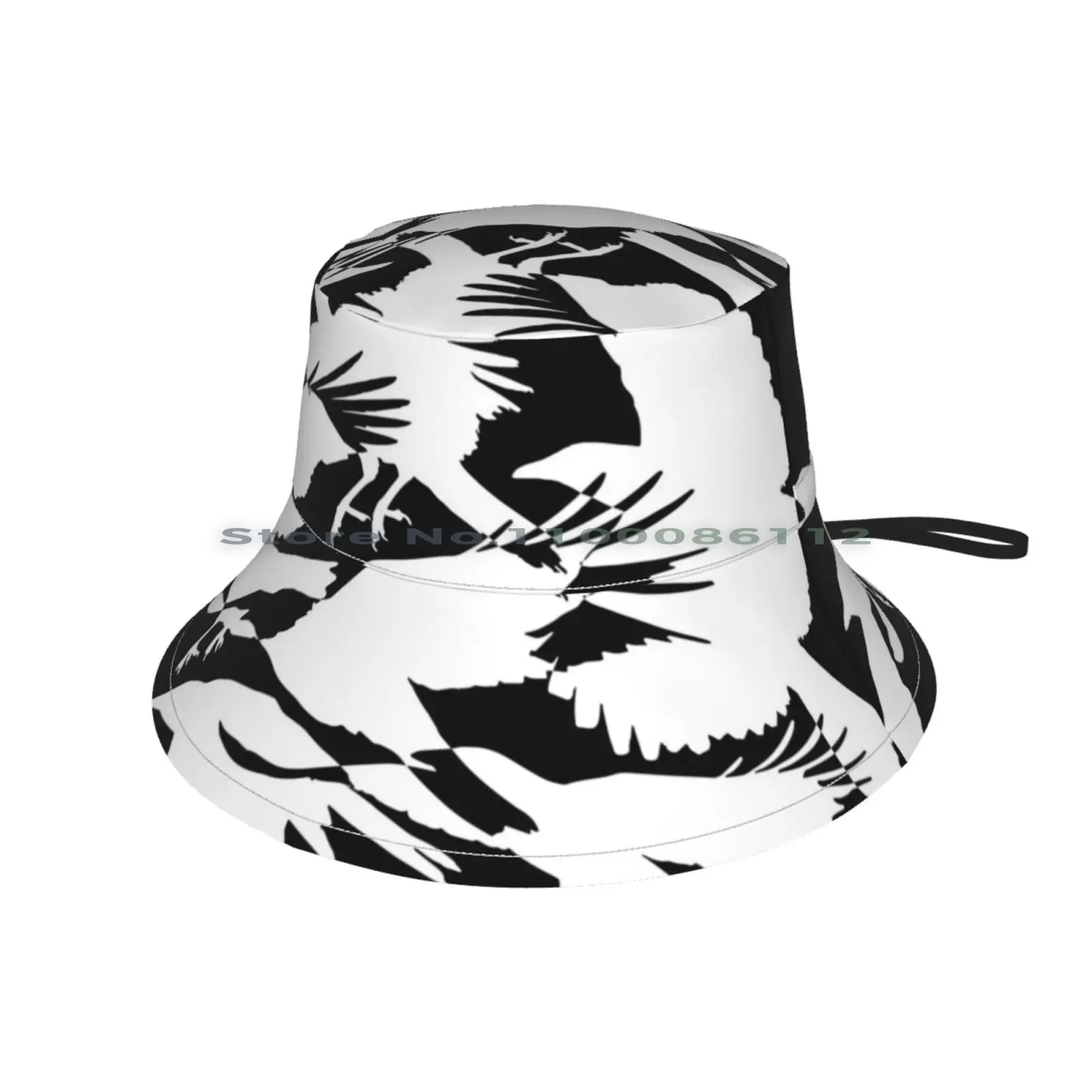 Летающая Панама с силуэтом ворон шляпа от солнца вороны убийца флок мафия птицы