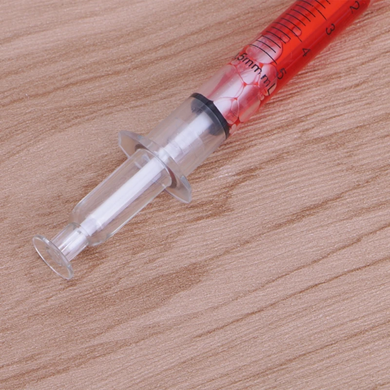 

1Pc Needle Tube Syringe Shape Mechanical Pencil Office School Stationery