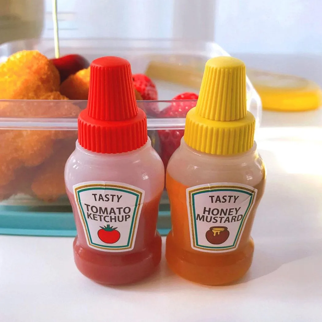 

Mini Portable Sauce Bottle Bento With Japanese Salad Dressing Ketchup Dispensing Bottle Plastic Seasoning Squeeze Sauce Bottle