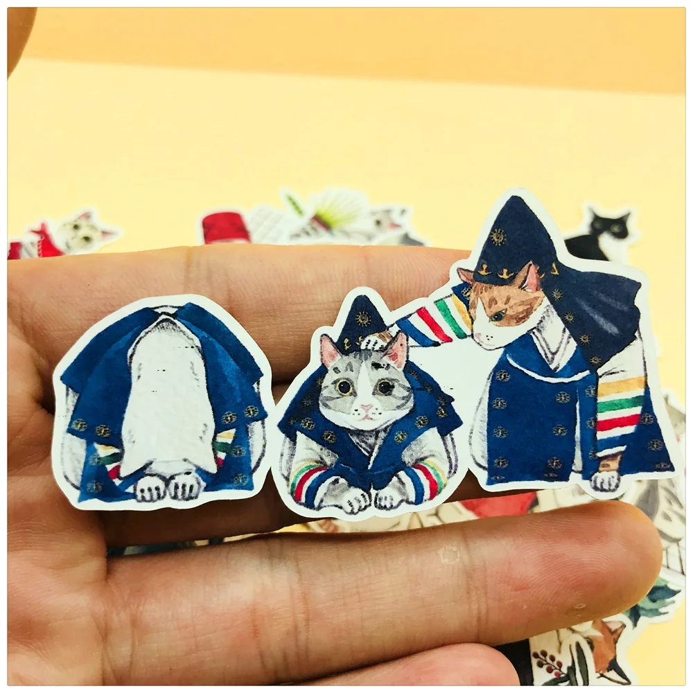 26 шт./компл. в винтажном стиле С милым рисунком кота мечта Стикеры &quotсделай сам&quot