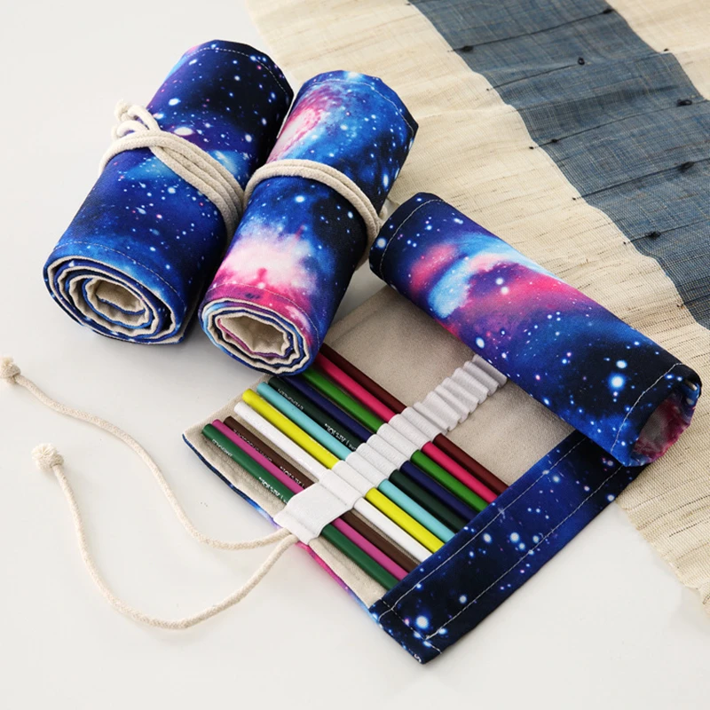 Чехол карандаш trousse scolaire с 36/48/72 отверстиями школьный чехол kawaii холст большая