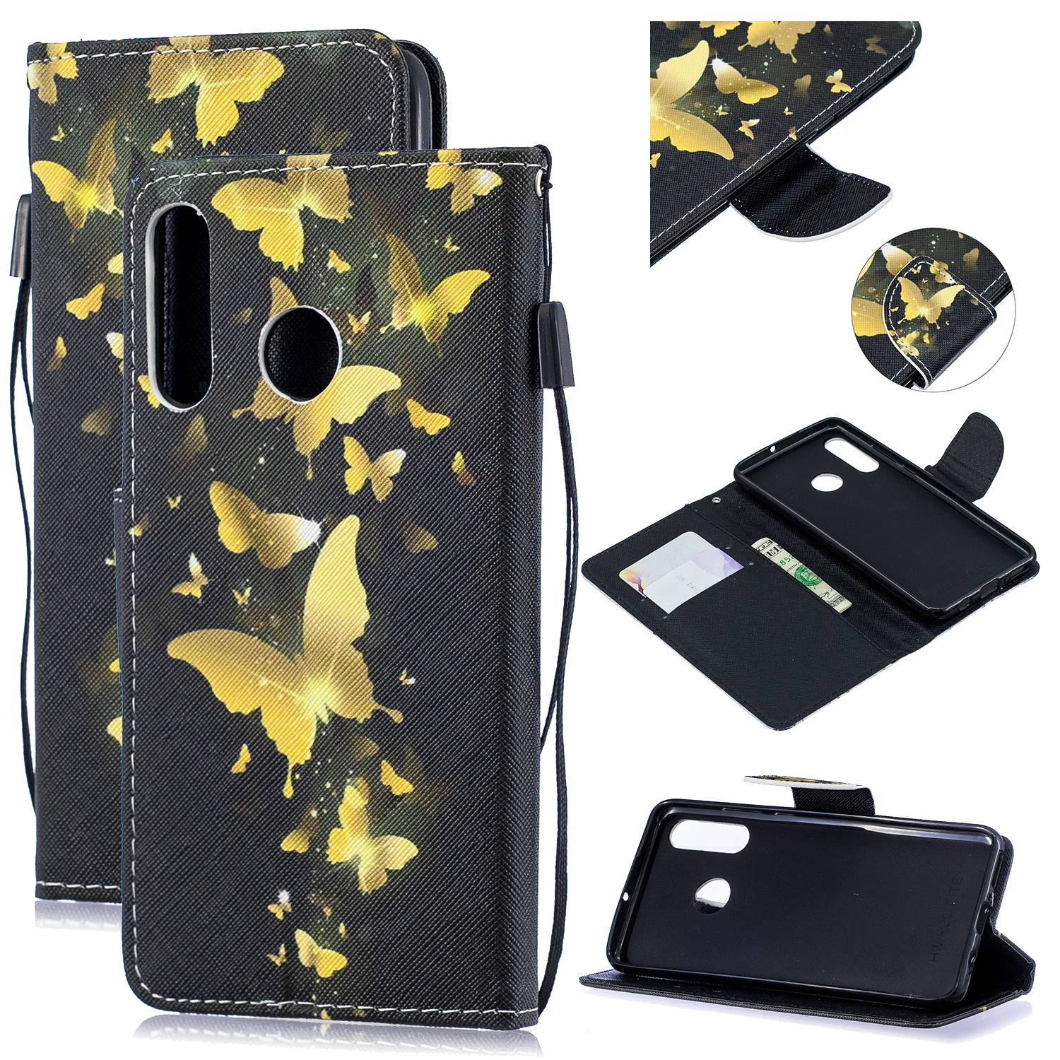 

Flowers Leather Wallet Phone Cases For Huawei P30 P30 Lite P30 Pro Y5 Prime 2018 Protective Back Cover For Huawei Honor 8S Bags