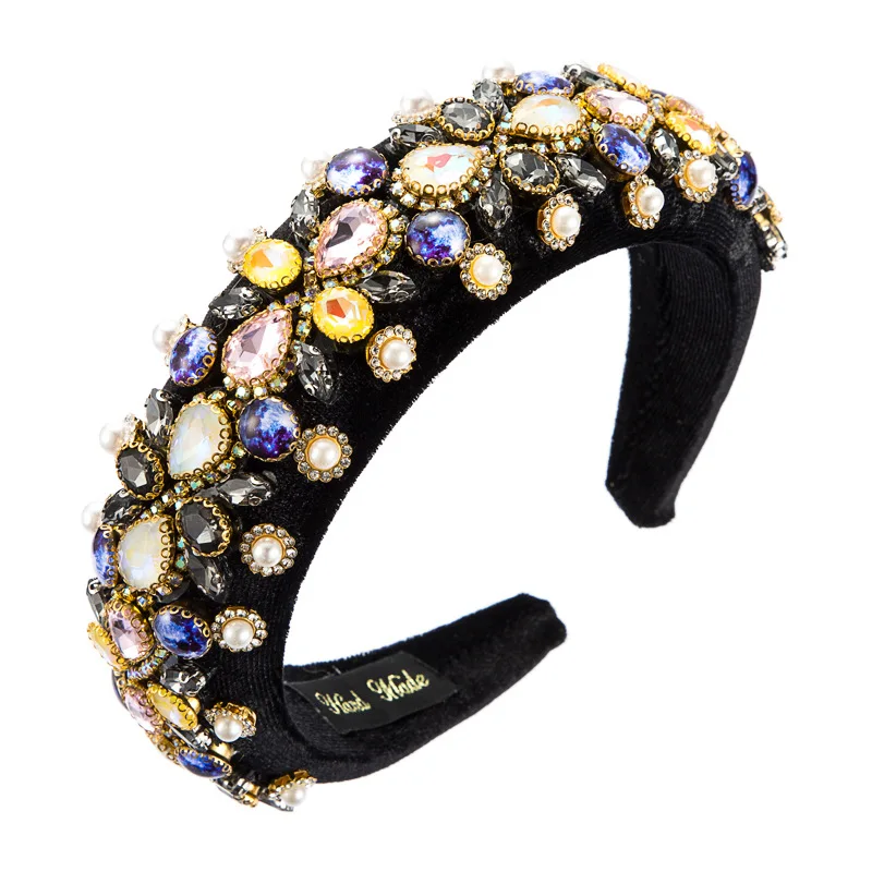 

Efily Bridal Handmade Crystal Headbands for Women Hair Accessories Luxury Hairband Party Headpiece Headwear Jewelry Gift