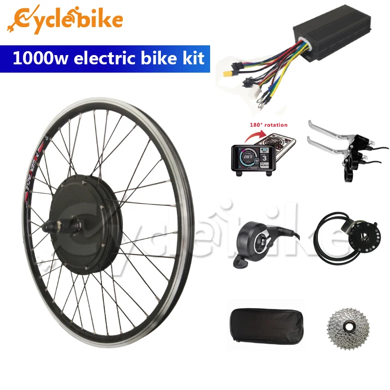 Billig China Manufaktur Bieten 48v 1000w Kassette Motor Rad Elektrische Fahrrad Conversion Kit 20