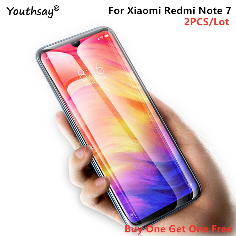 2 шт. для Xiaomi Redmi Note 8T стекло 7A 8A защита экрана закаленное 7 Youthsay|Защитные стёкла и