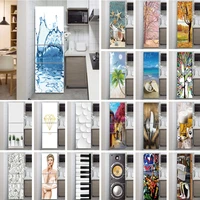 one piece fridge wallpaper vinyl decorative pared wrap refrigerator sticker door cover wall stickers home decor for the kitchen