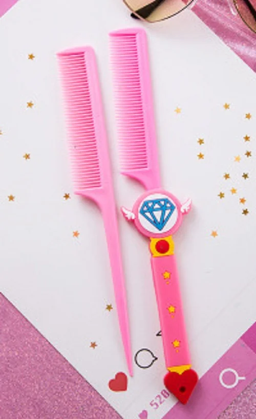 Аниме Card Captor Sakura действие напечатанный Рисунок мультфильм длинный гребень