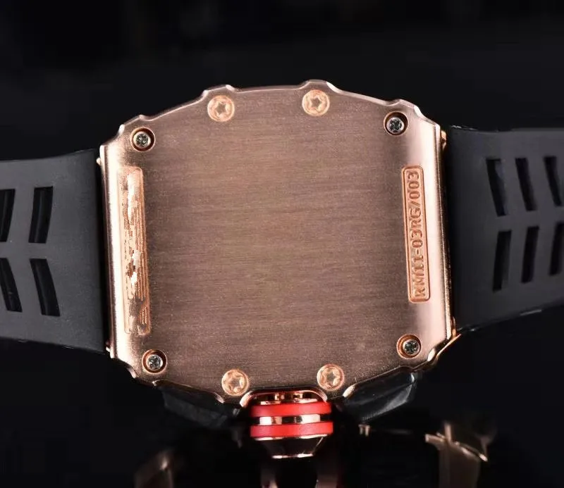 Красный бренд класса люкс siliconce dz Авто Дата Неделя дисплей светящиеся часы для