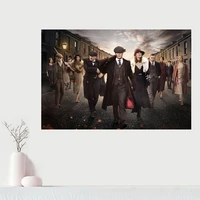 peaky blinders style posters wall art decor picture modern home decor room decoration quality canvas poster painting