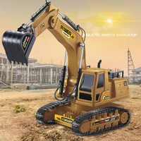 118 rc car control truck remote excavator 2 4g radio controlled car building construction toys for children holiday gifts