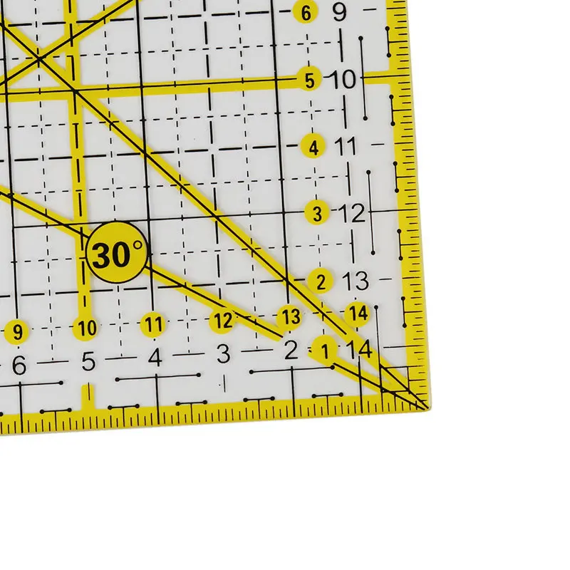 Прозрачная линейка для квилтинга шитья патчворка резания рукоделия сделай сам