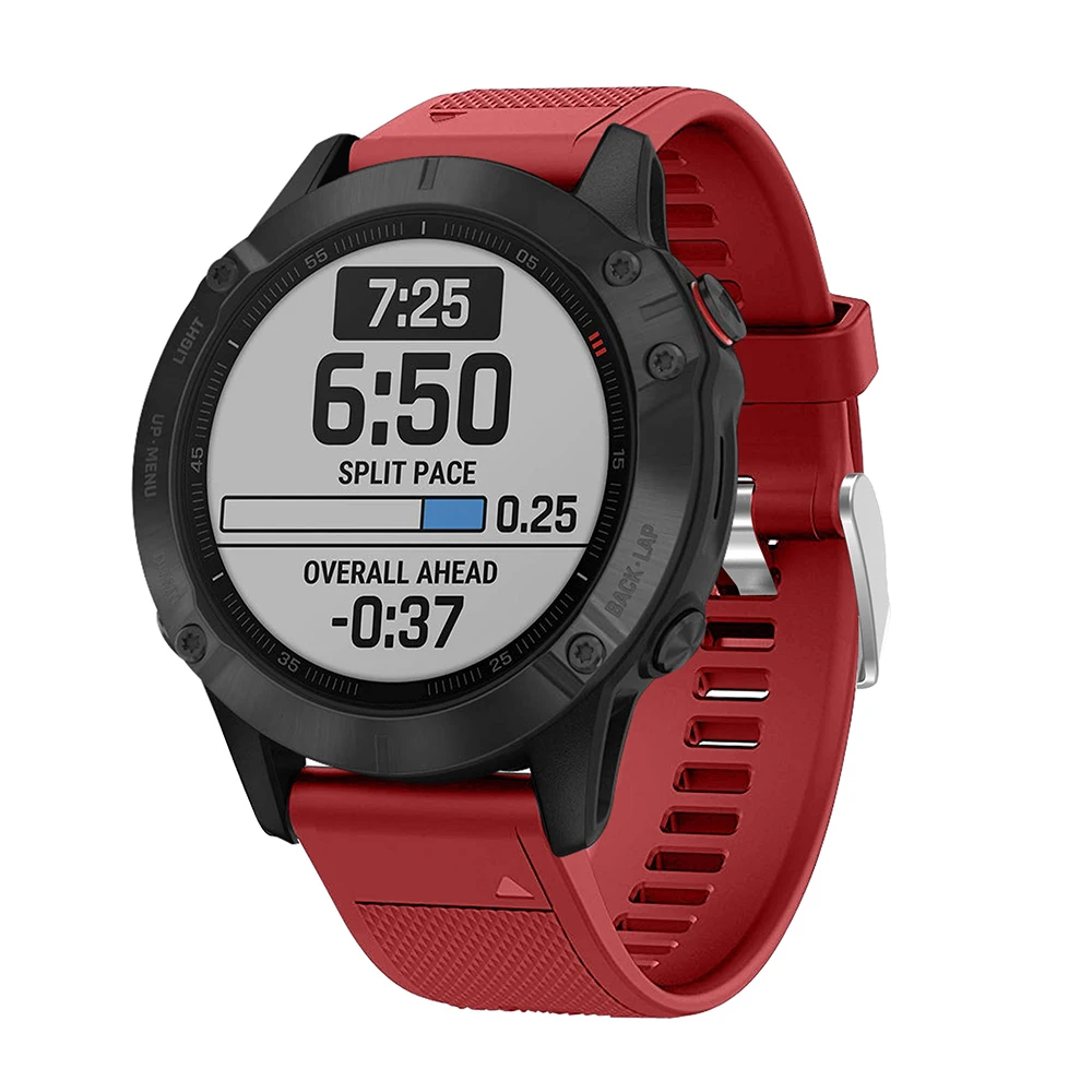 22 мм силиконовый ремешок для Garmin Fenix 6/Fenix 5/5 Plus быстросъемный часов Forerunner 935 Смарт