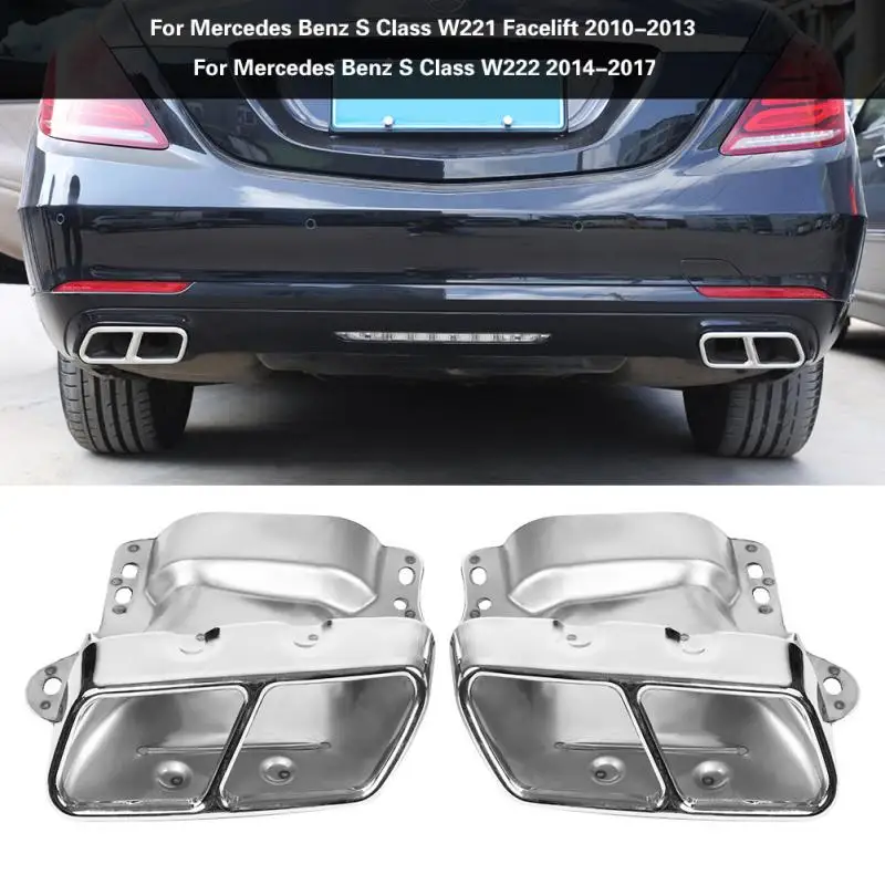 Автомобильный глушитель выхлопной трубы задняя труба для Mercedes Benz S Class W221 W222 2010 2017