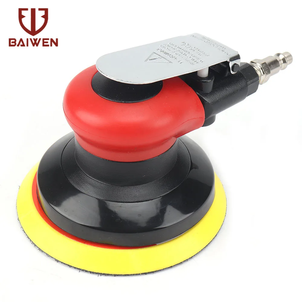 5 zoll Pneumatische Air Sander Polierer Werkzeuge DA Zufällig Orbital Palm Maschine Polieren Mühlen für Autolack Pflege Rost Entfernung – Detail 4