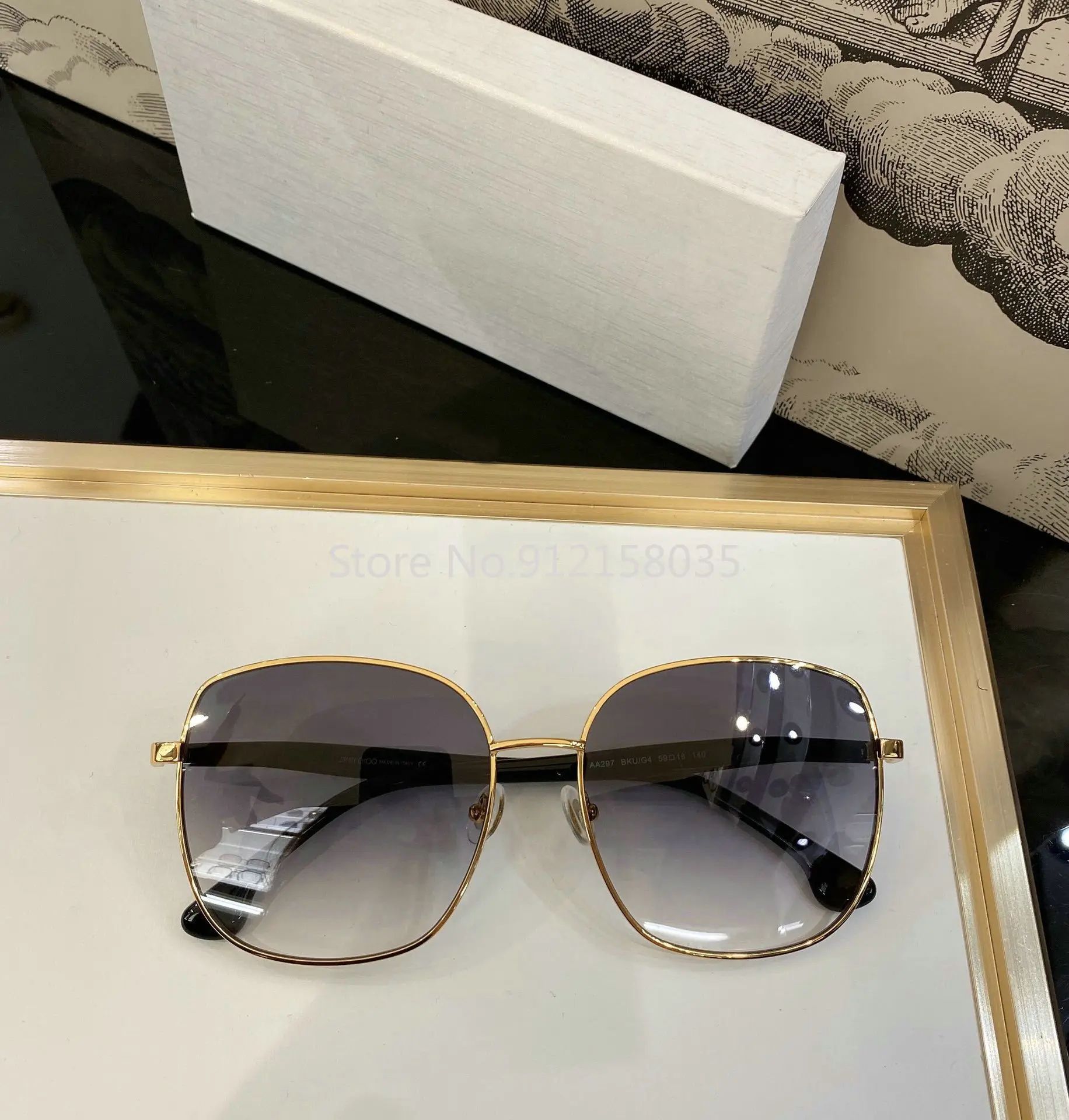 

Luxury brand Oversized Men Sunglasses Women Square Sunglass Brand Designer Vintage Beach Shades Party Eyewear unglasses AA297