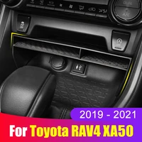 car center console storage box organizer holder with anti slip mat for toyota rav4 rav 4 2019 2020 2021 2022 xa50 accessories