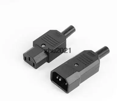 Соединитель электропитания IEC 320 C14 «папа»-«мама» C13, 250 В переменного тока, 10 А