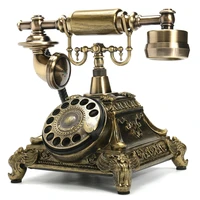 vintage landline retro telephone with button dial call antique telephones landline phone for office home hotel