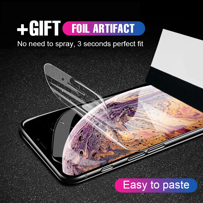 Мягкая Гидрогелевая пленка для apple iPhone 11 12 13 Pro XS Max XR iphone X 7 8 Plus Защитная