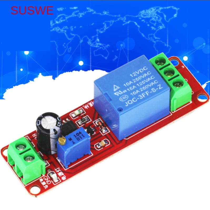 

12V delay pull in relay module monostable delay switch delay conduction
